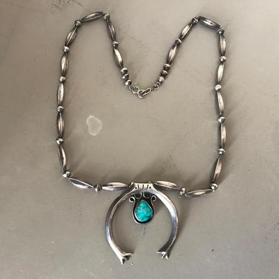 NAVAJO SILVER NECKLACE