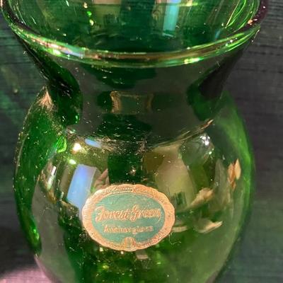 Green Vases and Dish