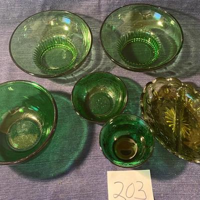Green Dish Lot