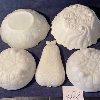 Milk Glass Lot