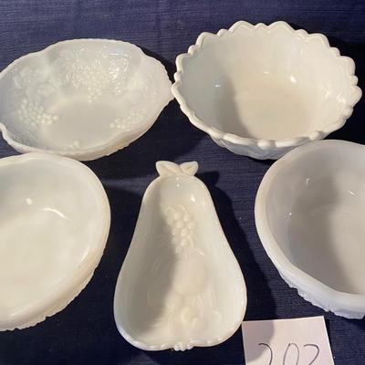 Milk Glass Lot