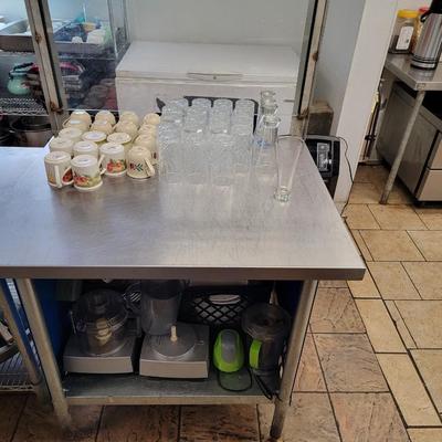 Stainless Steel Table, 36" x 30" W x 36" T