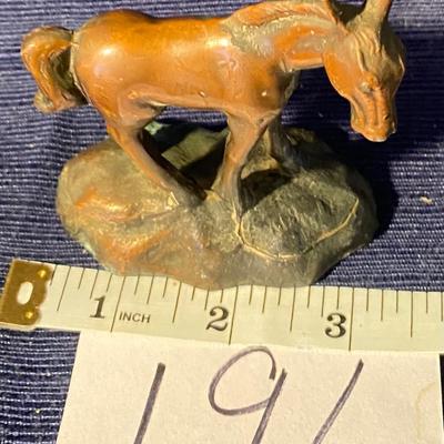 Vintage Cast Copper-tone Ass