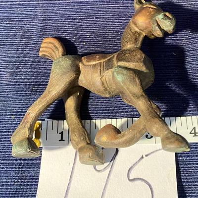Vintage Brass Comical Donkey