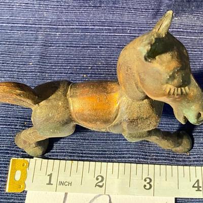 Vintage Brass Comical Donkey