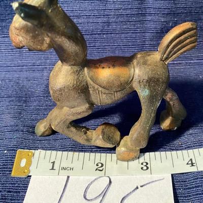 Vintage Brass Comical Donkey