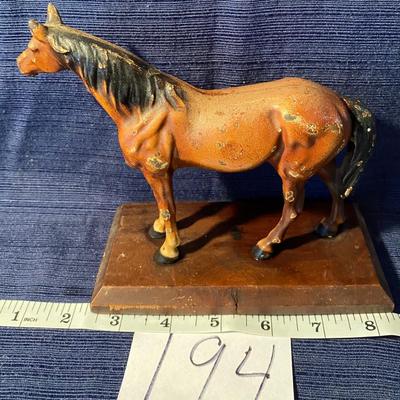 Heavy Vintage Cast Horse Statue