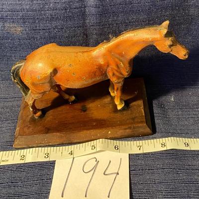 Heavy Vintage Cast Horse Statue