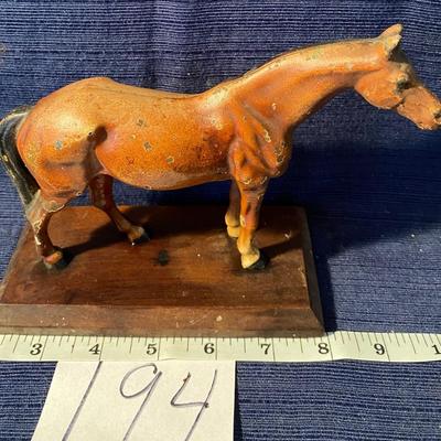 Heavy Vintage Cast Horse Statue