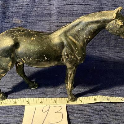 Vintage Metal Black Horse