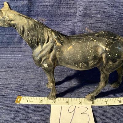 Vintage Metal Black Horse