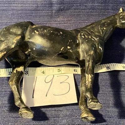 Vintage Metal Black Horse