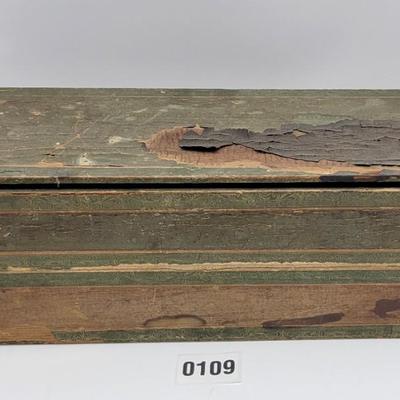 Antique GREEN FROG Cigar Box
