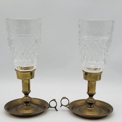 Pair of Brass Candle Holders