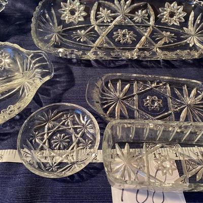 Collection of Vintage American Cut Star Pattern