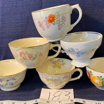Mixed Tea Cup Lot