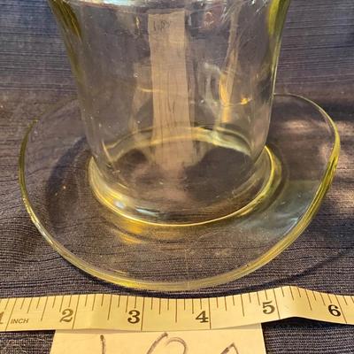 Vintage Depression Glass Top Hat Dish