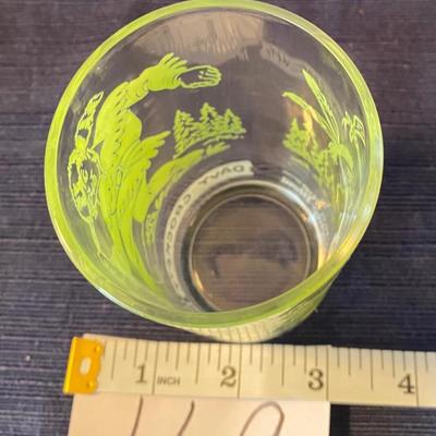 Vintage 1950s Davy Crocket Character Glass