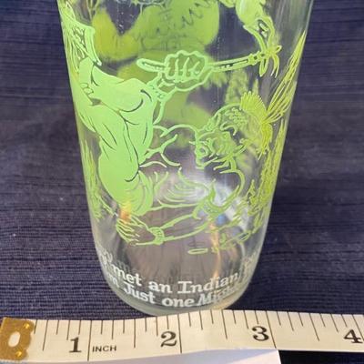 Vintage 1950s Davy Crocket Character Glass