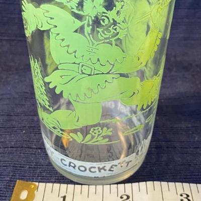 Vintage 1950s Davy Crocket Character Glass