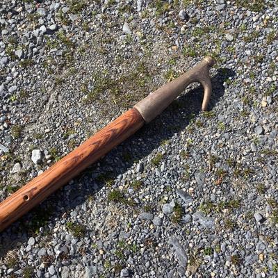 278 Vintage 8'3" Brass Mooring Hook