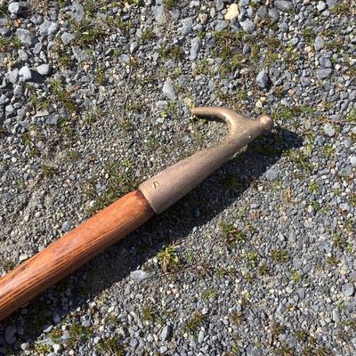 278 Vintage 8'3" Brass Mooring Hook