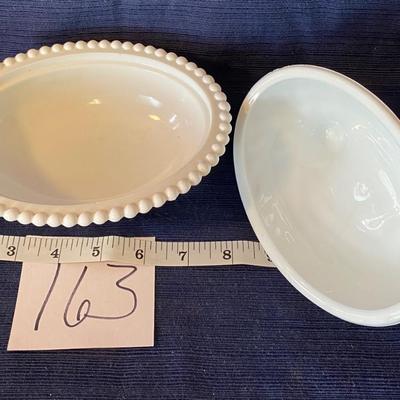 Milk Glass Hen on Nest
