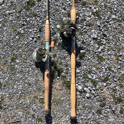 280 Vintage Hand Crafted Fishing Poles with Penn & Shimano Reels