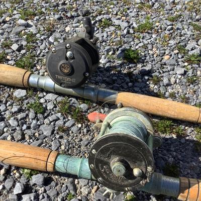 280 Vintage Hand Crafted Fishing Poles with Penn & Shimano Reels