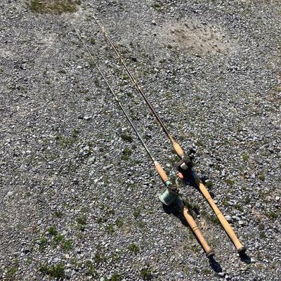 280 Vintage Hand Crafted Fishing Poles with Penn & Shimano Reels