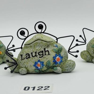 LIVE LAUGH LOVE Frog Decor