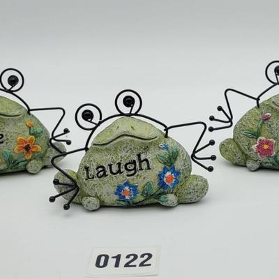 LIVE LAUGH LOVE Frog Decor
