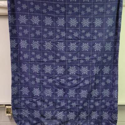 Blue SNOWFLAKE Table Cloth