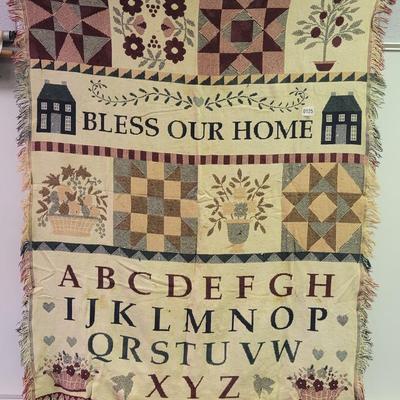 BLESS OUR HOME Throw Blanket