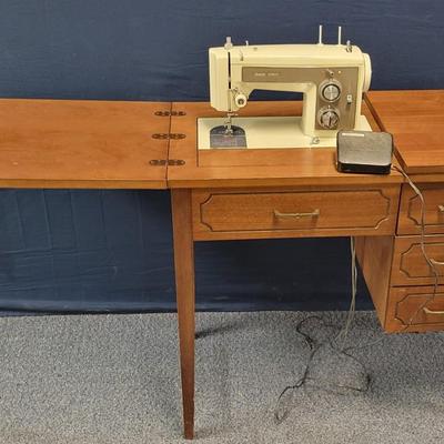Sears Sewing Machine and Cabinet