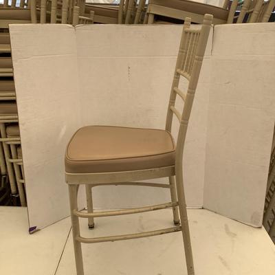 297 Lot of 6 MTS Steel Stackable Vinyl Foam Seat Banquet Chairs