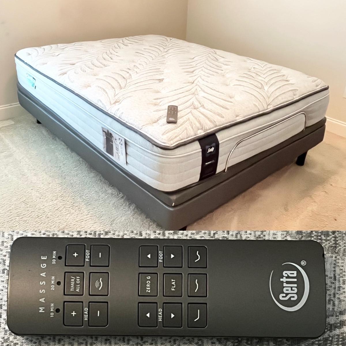 SEALY Adjustable Posturepedic Queen Size Bed & Mattress With