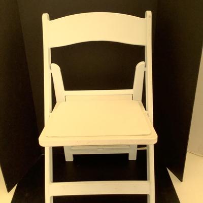 303 Lot of 10 Resin Stackable Chairs with Vinyl Padded Seats