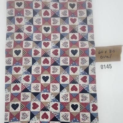 Heart Patterned Table Cloth