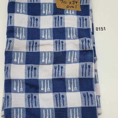 Blue / White Table Cloth