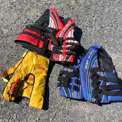 311 Adult Survivor Combined Life Jacket/Safety Harness & 2 Body Glove Life Jackets