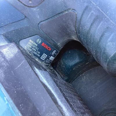 313 Bosch Orbital Sander Micro Filter System & 4 1/2" Angle Grinder