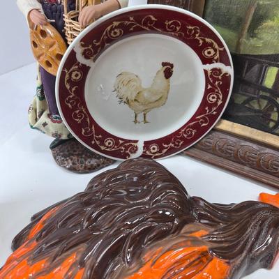 Chickens, Roosters and farm theme collectibles