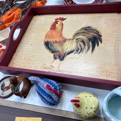 Chickens, Roosters and farm theme collectibles