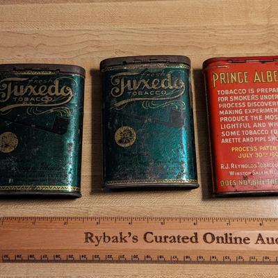 Antique Tobacco Tins, Rare Tuxedo