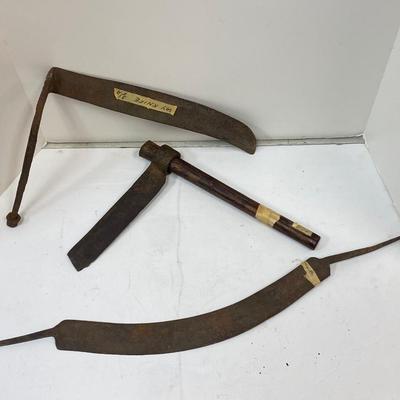 Antique Primitive Blacksmith Hay Knife Froe Spokeshave Blade