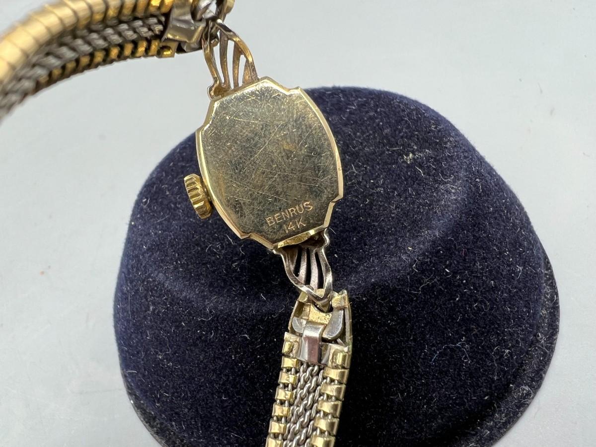 Vintage benrus 14k gold ladies watch hotsell