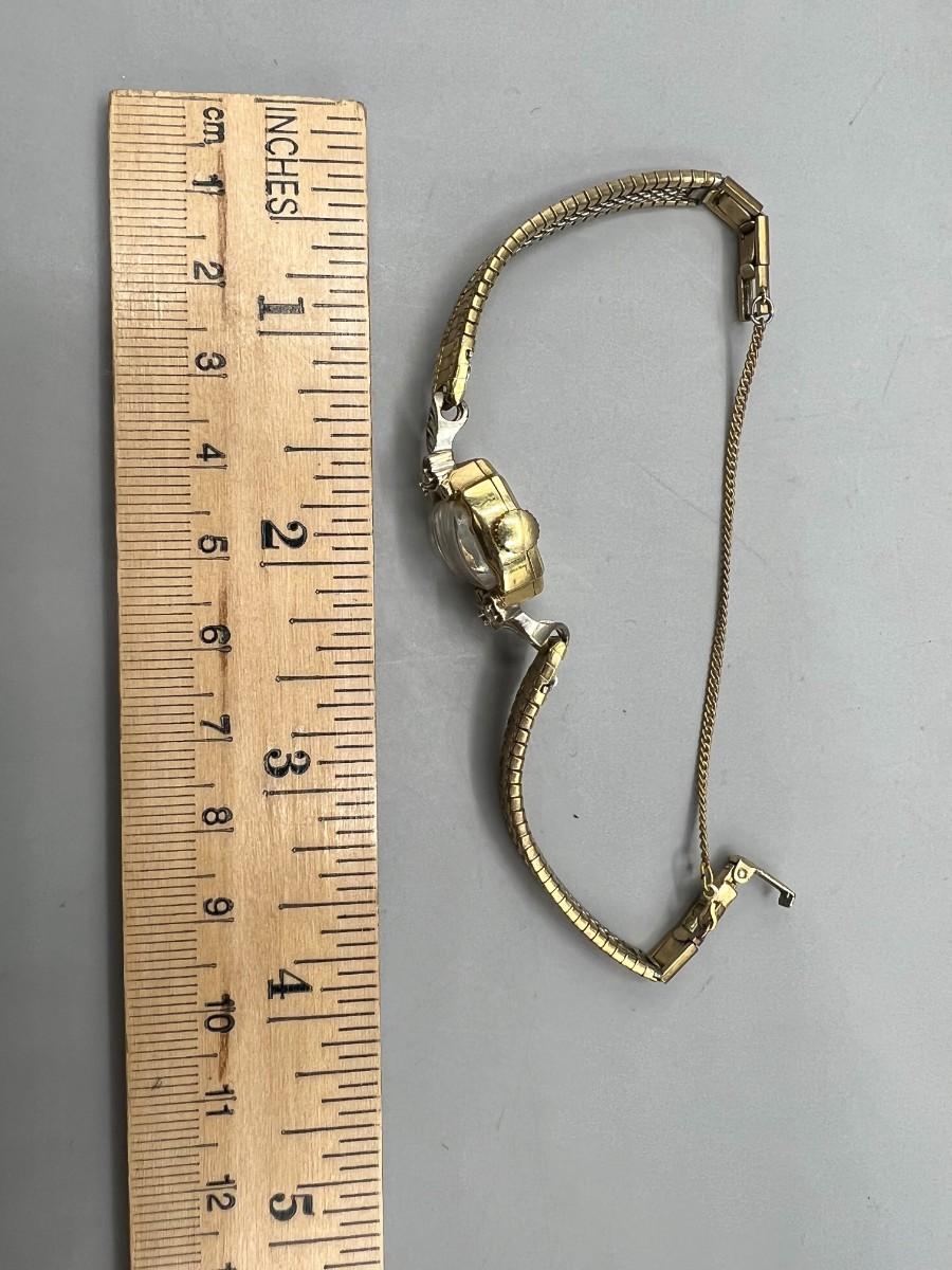 Vintage benrus 14k gold ladies watch sale