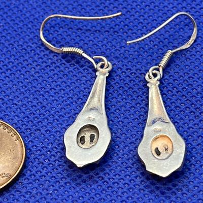 â€œ.925â€ STERLING DROP YIN YANG DROP EARRINGS