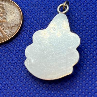 FANCY TURQUOISE SILVER DROP PENDANT CHARM